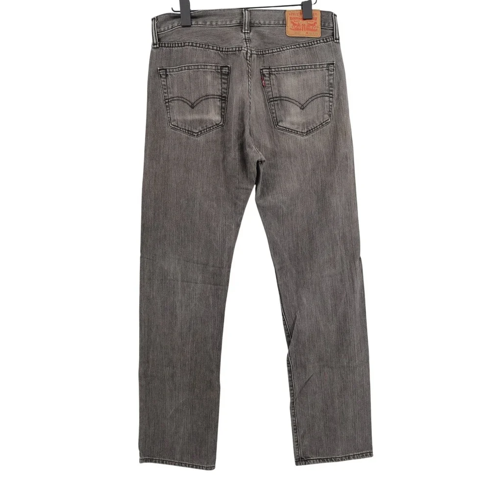 Vintage Levi's 501 Original Fit Jeans Grey Button Fly Mens 32x34 (measures 33